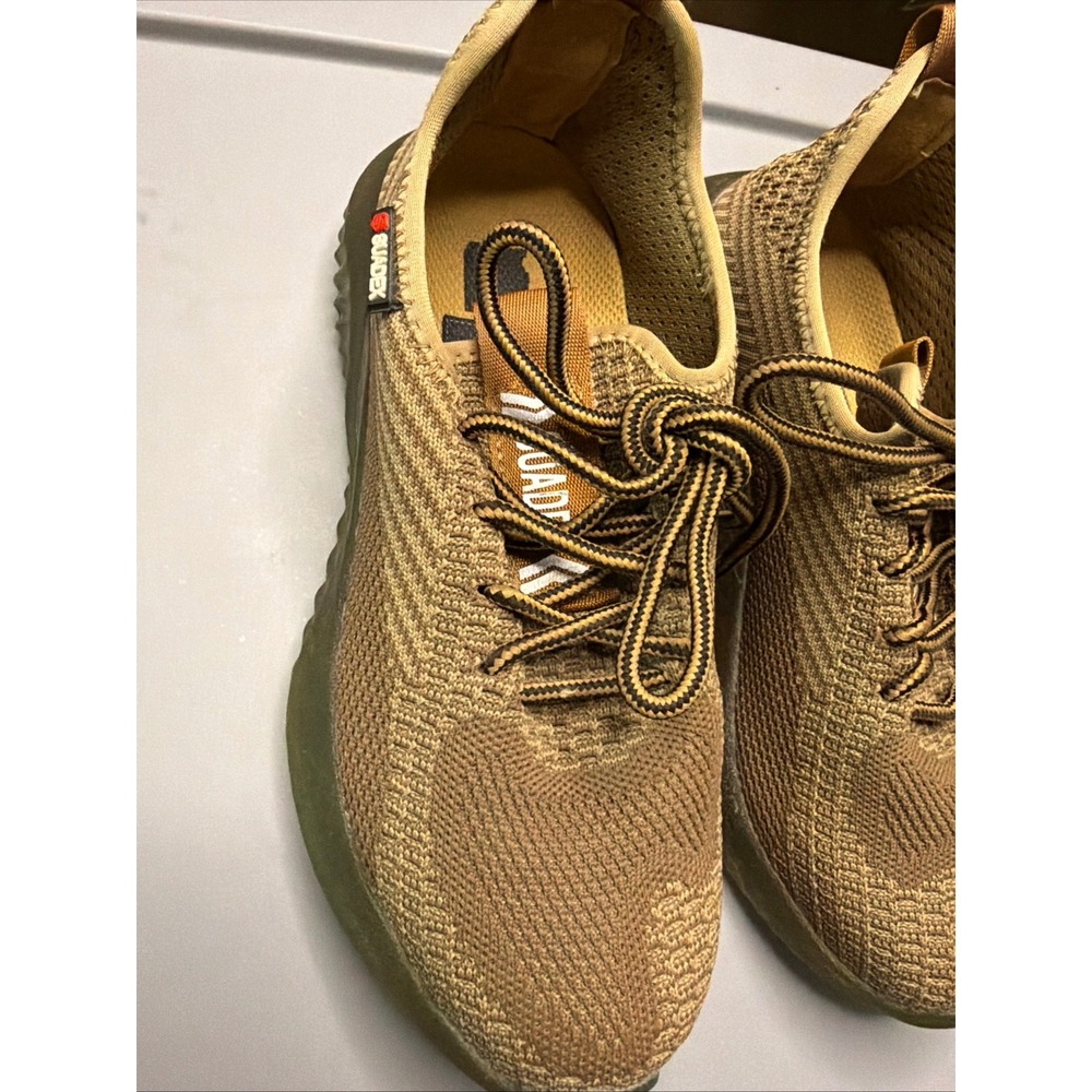 Suadex Steel Toe Safety Shoes Tan Khaki Industrial Work Sneakers 605‎ Size 36
